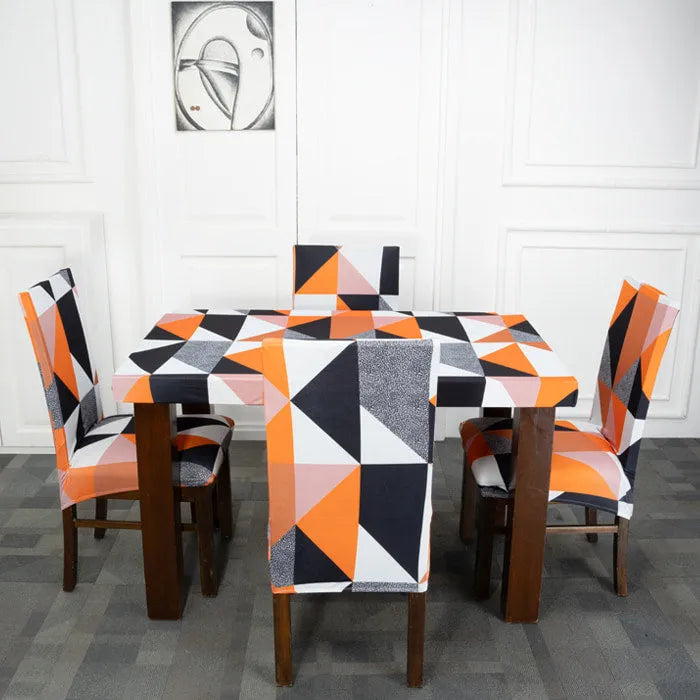 Quirky hub Exclusive Premium Chair Cover With Table Cover Combo