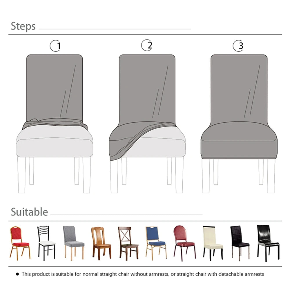 Quirky Hub Premium Wrinkle-Free Stretchable | Washable Plain Velvet Chair Covers , Crushed Velvet Brown (QHCC-138)