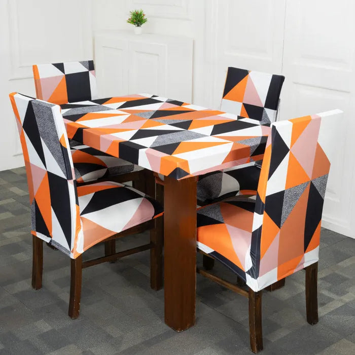Quirky hub Exclusive Premium Chair Cover With Table Cover Combo