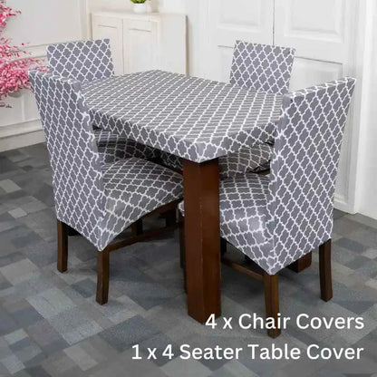 Quirky hub Exclusive Premium Chair Cover With Table Cover Combo