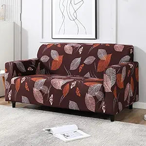 Quirky Hub Premium Wrinkle-Free Stretchable | Elastic Universal Stretchable Sofa Cover Paan Patta