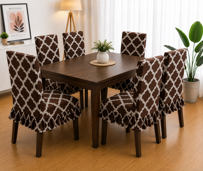 Quirky Hub Decorative Frill Dining Chair Cover Set – Premium Washable Stretch Chair Covers with Elastic Fit (Copy) (Copy) (Copy) (Copy)