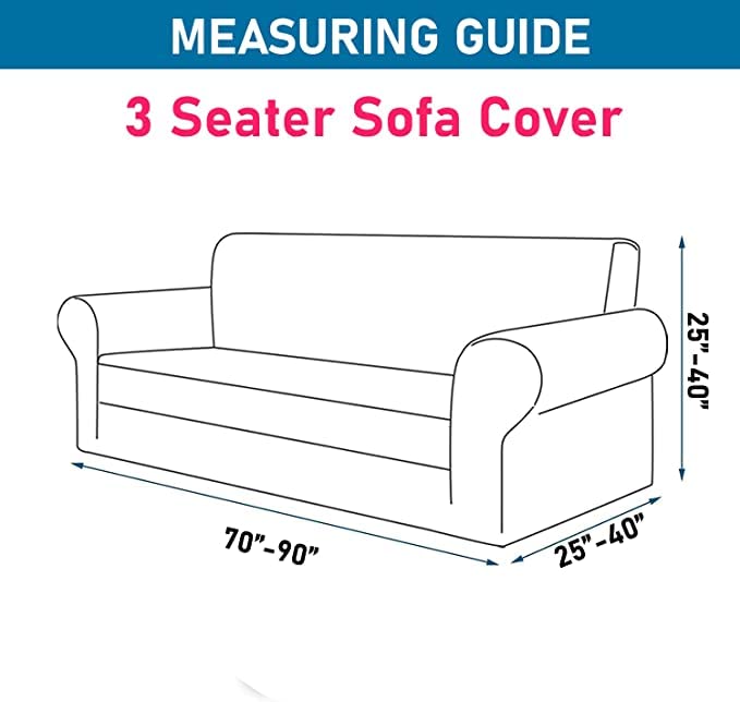 Quirky Hub Premium Wrinkle-Free Stretchable | Elastic Universal Stretchable Sofa Cover Brown Diamond
