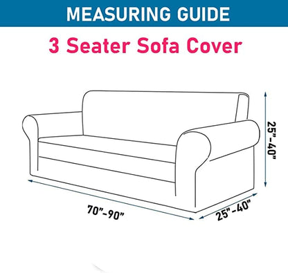 Quirky Hub Premium Wrinkle-Free Stretchable | Elastic Universal Stretchable Sofa Cover Brown Diamond