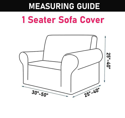 Quirky Hub Premium Wrinkle-Free Stretchable | Elastic Universal Stretchable Sofa Cover Brown Diamond