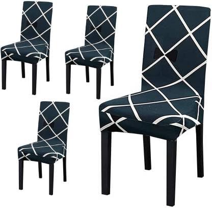 STRETCHABLE CHAIR COVERS, CROSS BLUE