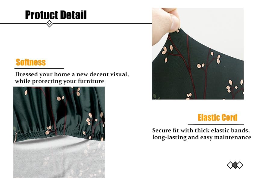 Quirky hub 2025 Green Floral Strechable Sofa Cover