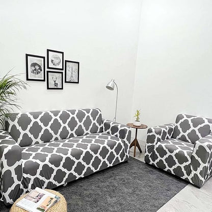 Grey Diamond Universal Sofa Cover – Stretchable & Washable