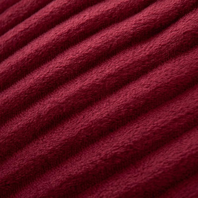 Quirky Hub Luxe Rabbit Fur Fitted Bedsheet – Maroon | King Size 72x78