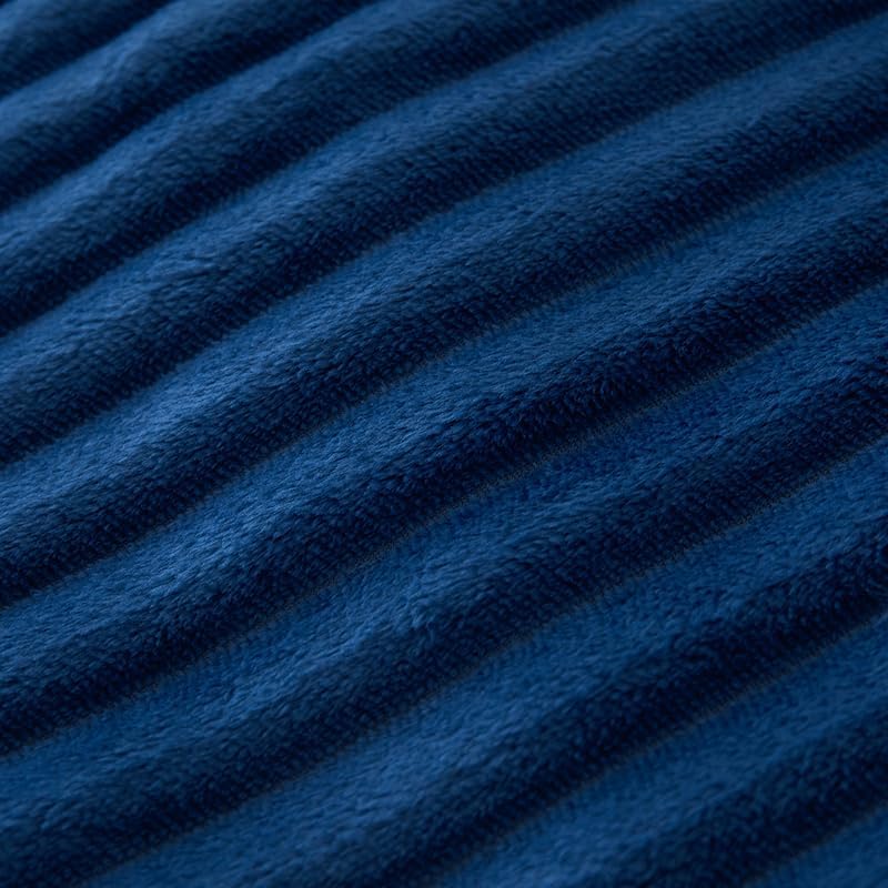 Quirky Hub Luxe Rabbit Fur Fitted Bedsheet – Navy | King Size 72x78