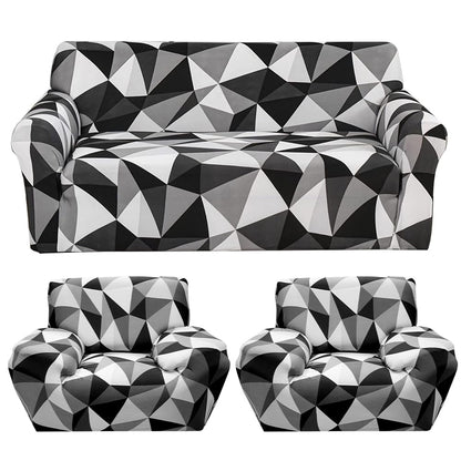 L shape Quirkyhub 2026 Black Multi Strechable Sofa Cover