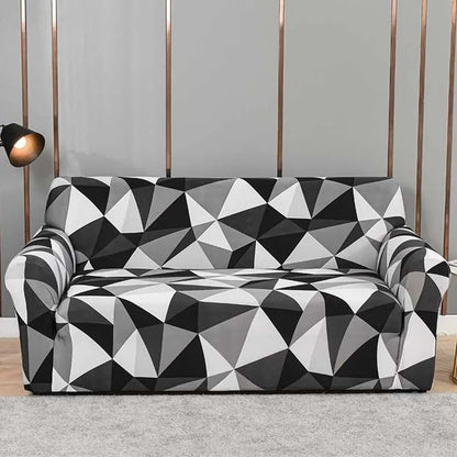 L shape Quirkyhub 2026 Black Multi Strechable Sofa Cover
