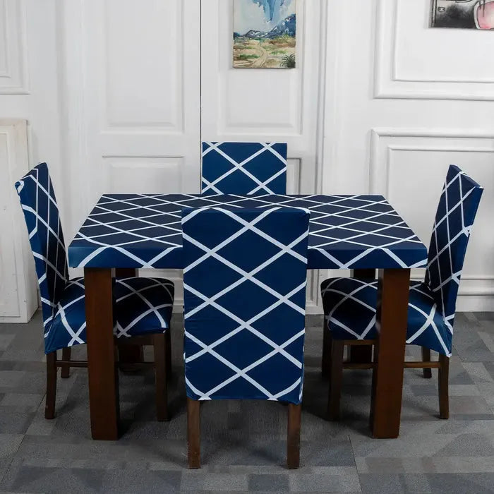 Quirky hub Exclusive Premium Chair Cover With Table Cover Combo
