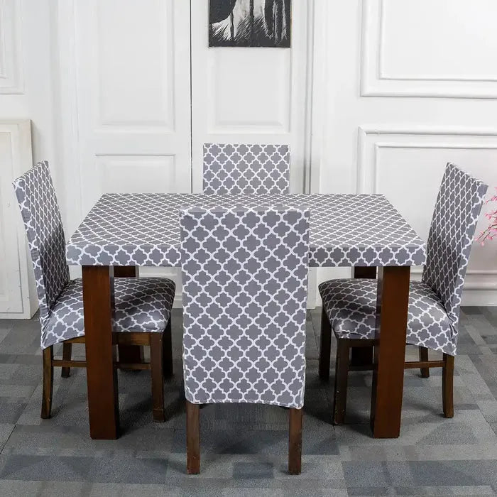 Quirky hub Exclusive Premium Chair Cover With Table Cover Combo