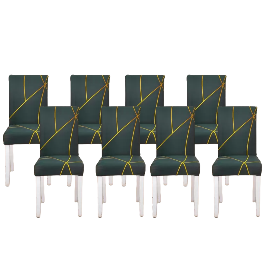 Prism Gold Printed Chair Cover