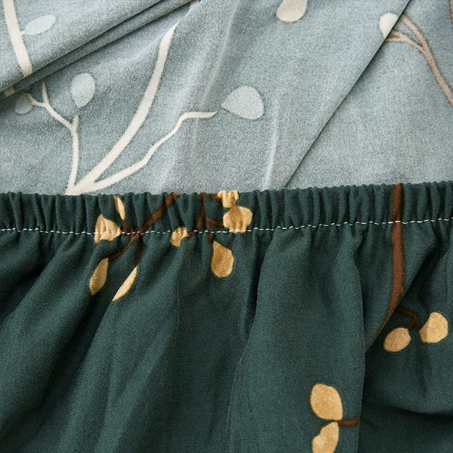 Quirky hub 2025 Green Floral Strechable Sofa Cover