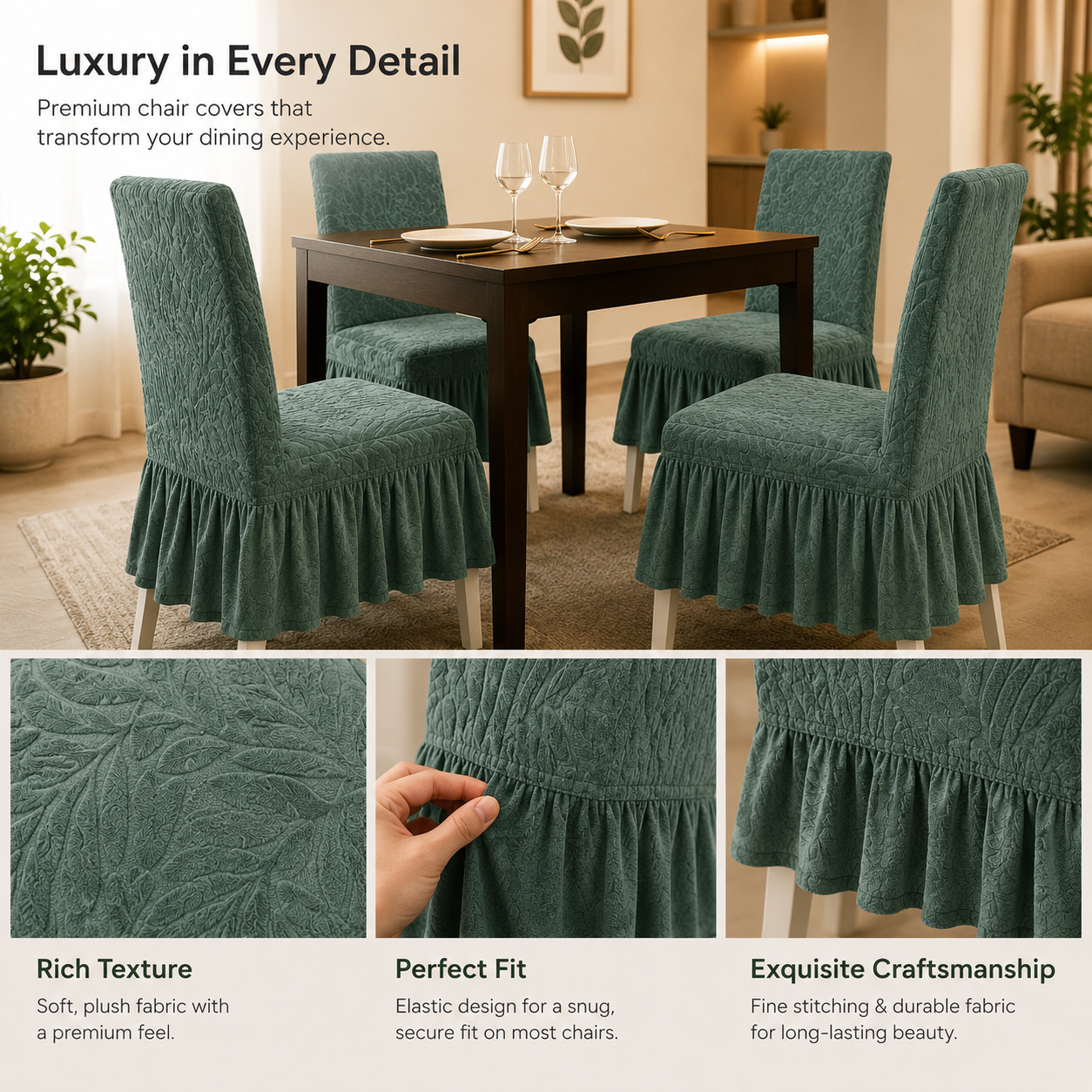 Quirky Hub Jacquard Dining Premium Chair cover
