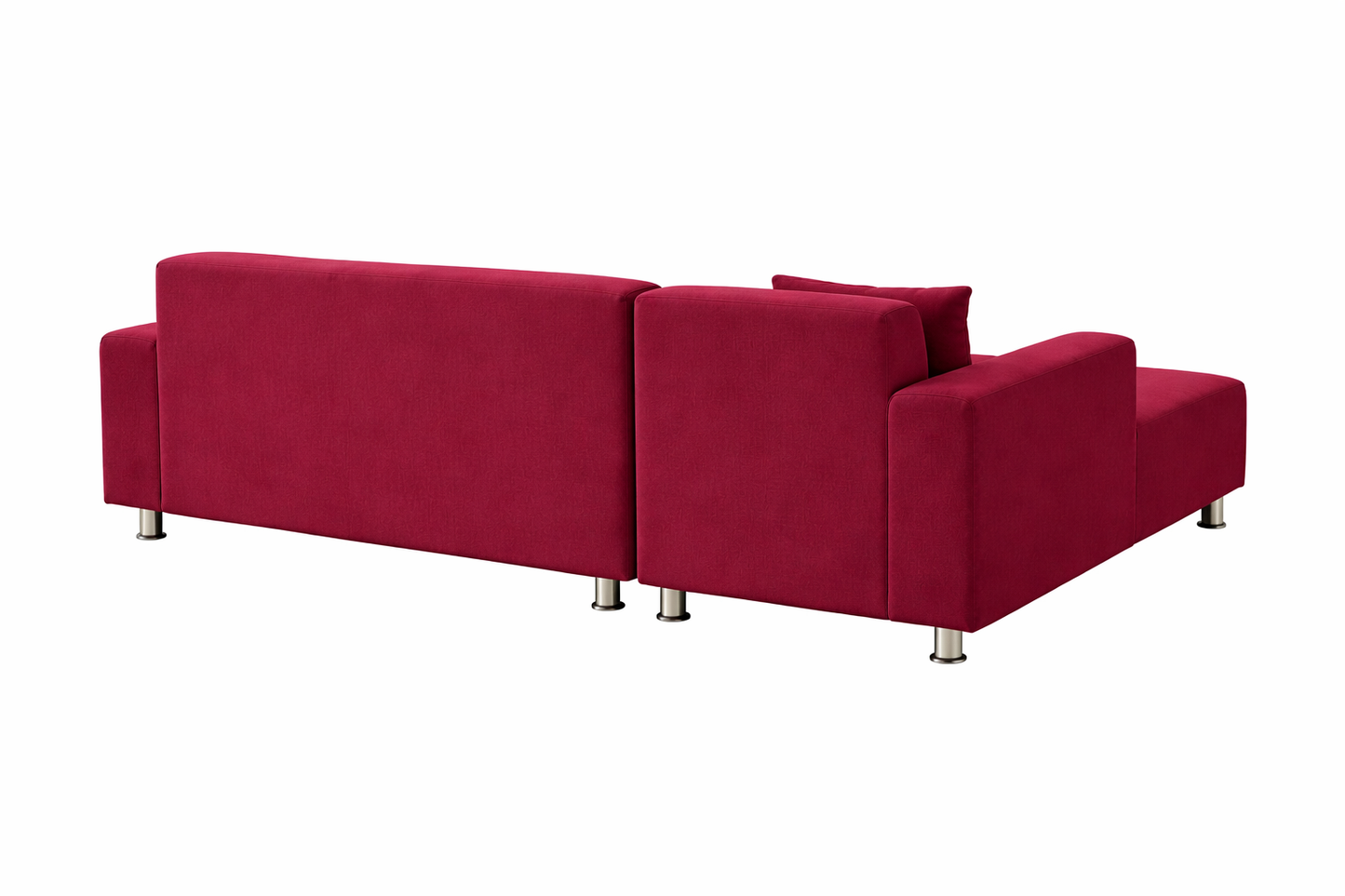 L Shape Quirkyhub Plain Red Strechable Sofa Cover