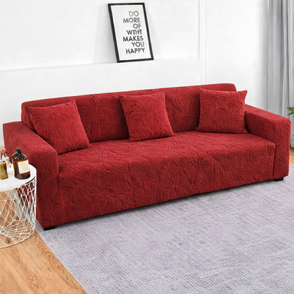 Mehroon Castle  Polar Fleece Sofa Cover – Soft, Stretchable & Washable Corner Sofa Protector