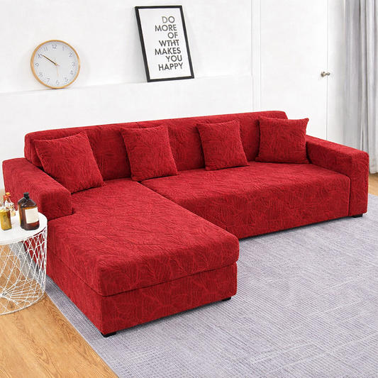 Mehroon Castle L Shape Polar Fleece Sofa Cover – Soft, Stretchable & Washable Corner Sofa Protector