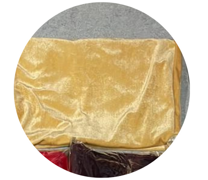 Quirky Hub Premium Wrinkle-Free Stretchable | Washable Plain Velvet Chair Covers , Golden (QHCC-095)