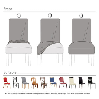Quirky Hub Premium Wrinkle-Free Stretchable | Washable Plain Velvet Chair Covers , Crushed Velvet Brown (QHCC-138)