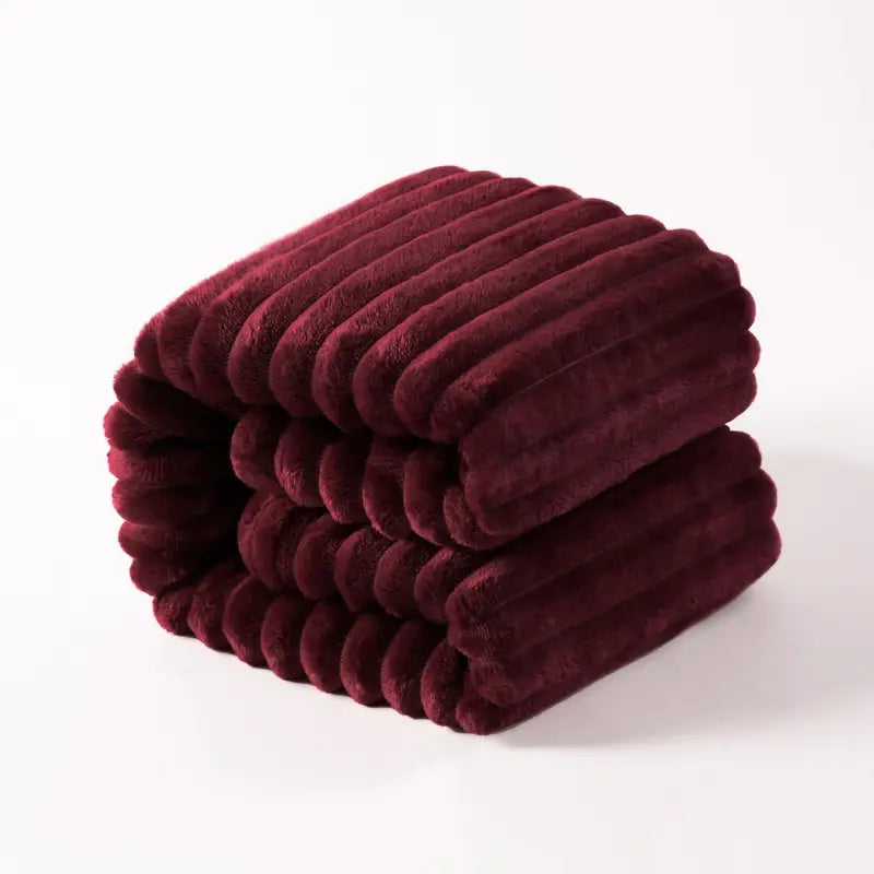 Quirky Hub Luxe Rabbit Fur Fitted Bedsheet – Maroon | King Size 72x78