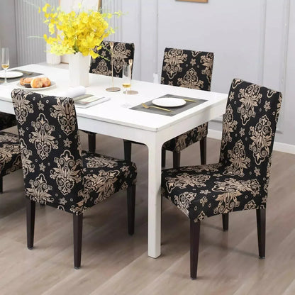 STRETCHABLE CHAIR COVERS, MEROON FLORAL - Fab Home Decor - Sofa Cover