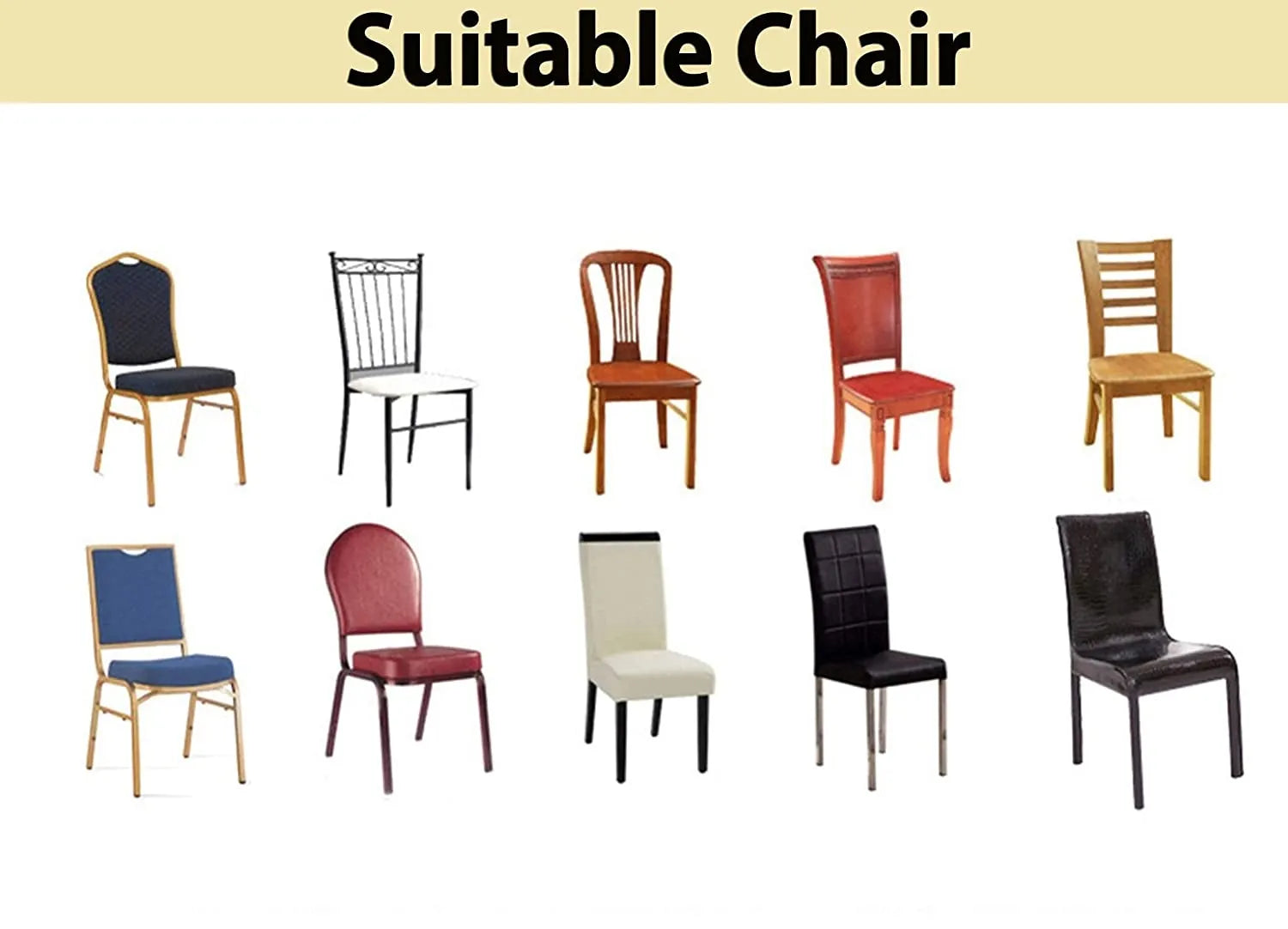 STRETCHABLE CHAIR COVERS, PRISM GOLD - Fab Home Decor - Sofa Cover